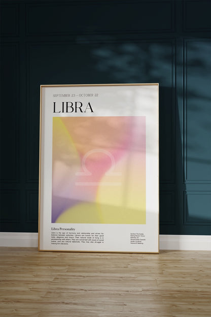Libra No.2 Astrological Sign Çerçevesiz Poster