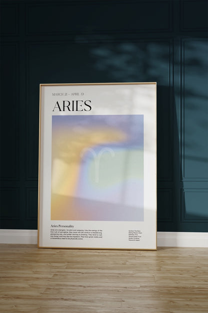 Aries No.2 Astrological Sign Çerçevesiz Poster