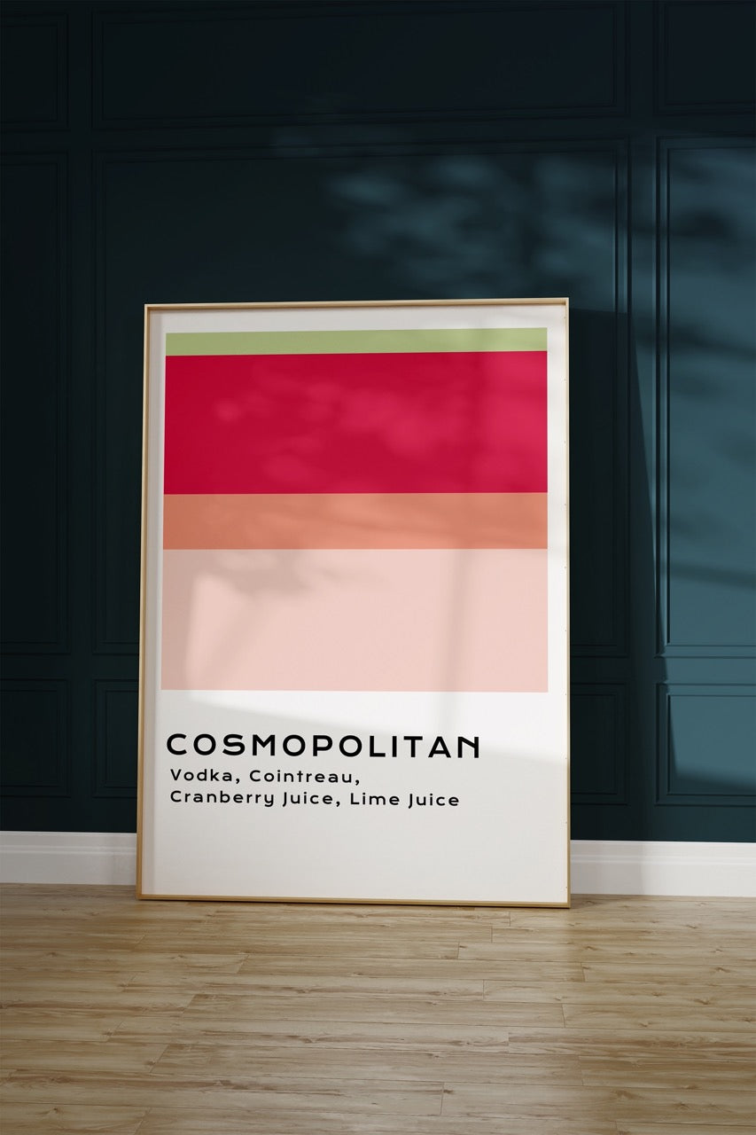 Cosmopolitan Kokteyl Çerçevesiz Poster