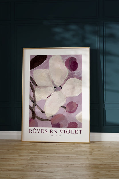 Oil Painting Flower Illustration Frameless Poster