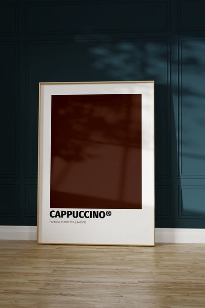 Cappuccino Pantone Çerçevesiz Poster