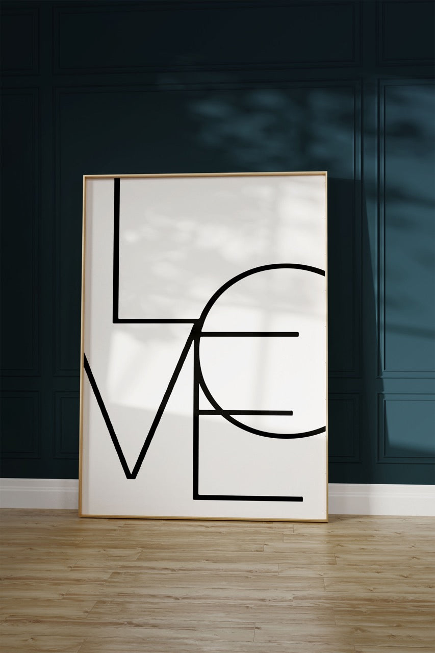 Love No.2 Çerçevesiz Poster