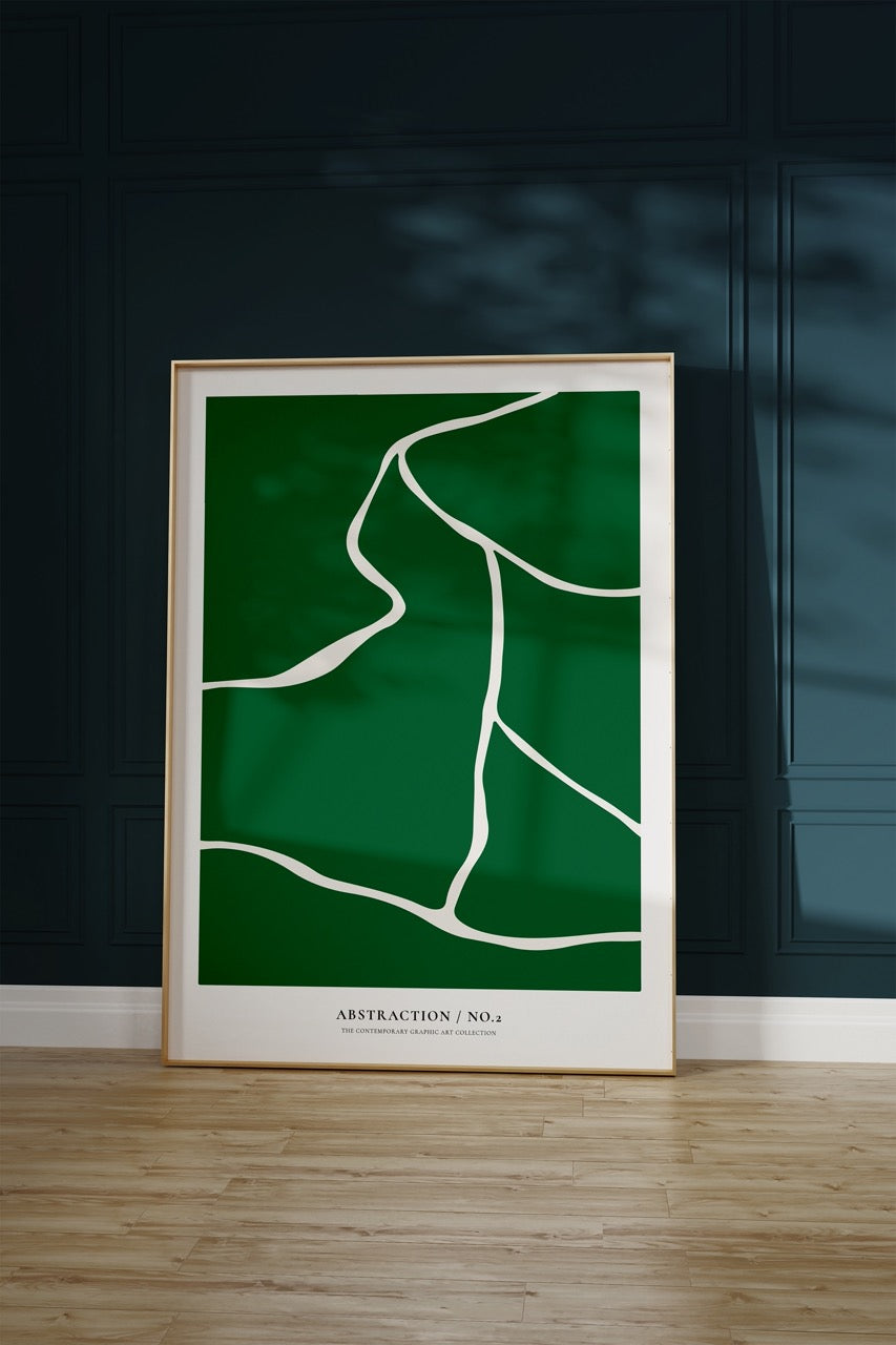 Abstract Green No.1 Unframed Poster