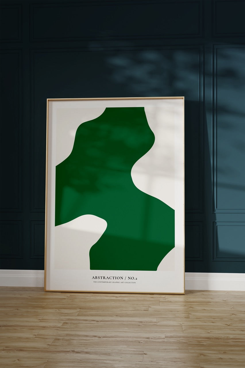 Abstract Green No.2 Unframed Poster