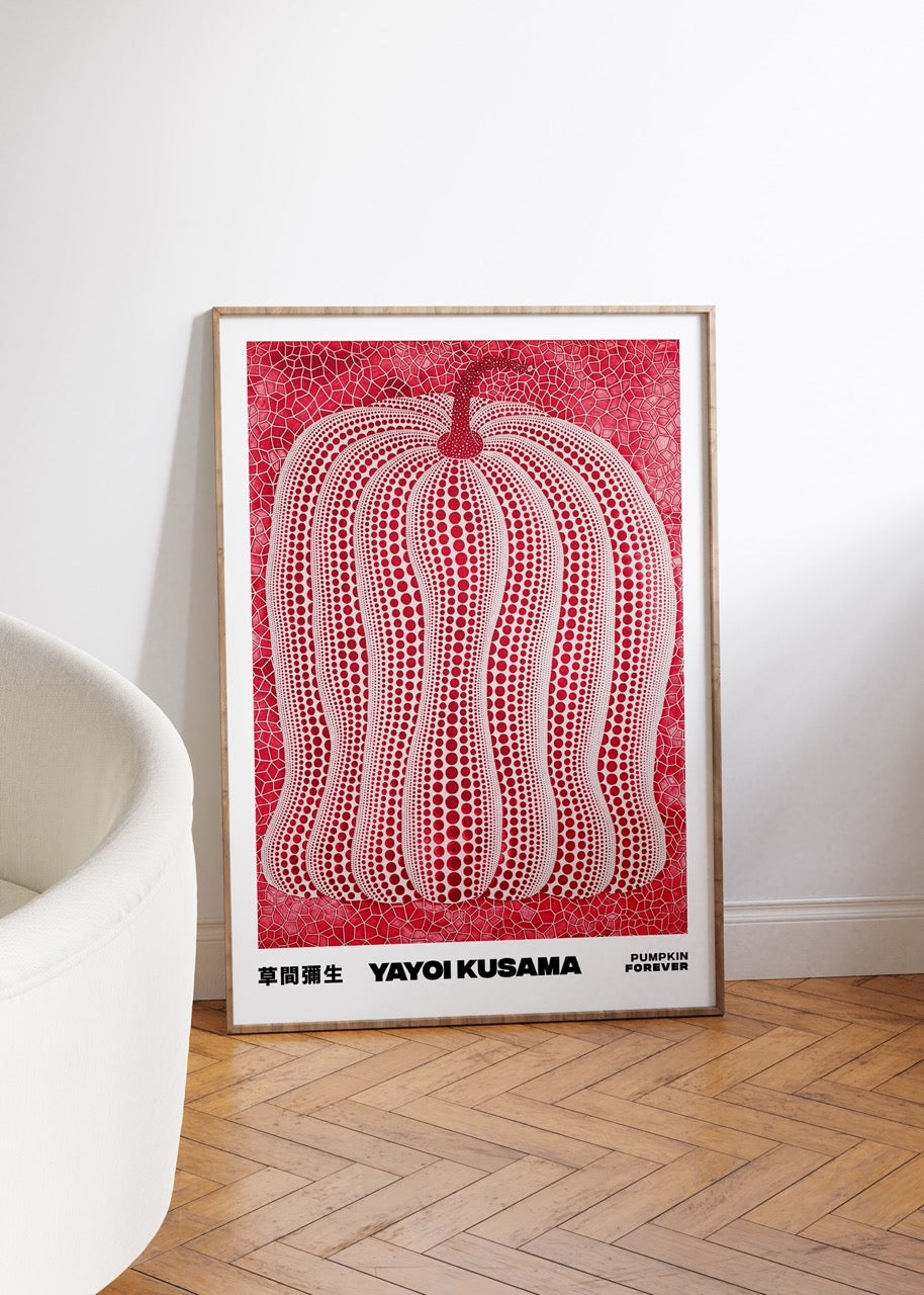 Yayoi Kusama Pumpkin Forever Çerçevesiz Poster