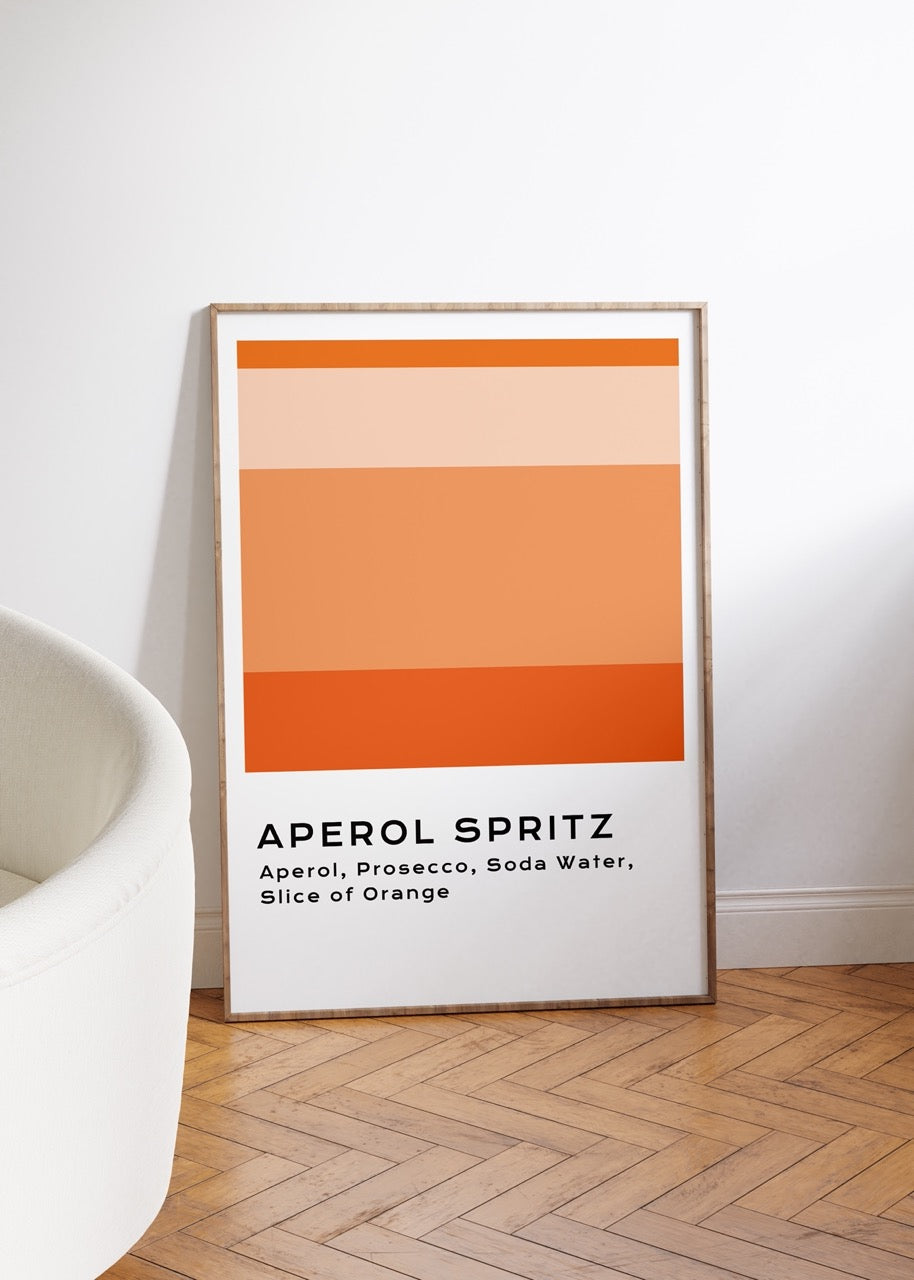 Aperol Spritz Kokteyl Çerçevesiz Poster