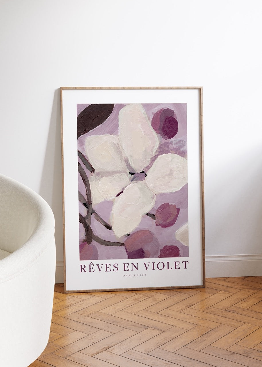 Oil Painting Flower Illustration Frameless Poster