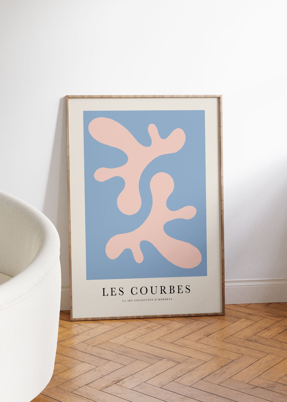 Les Courbes Unframed Poster