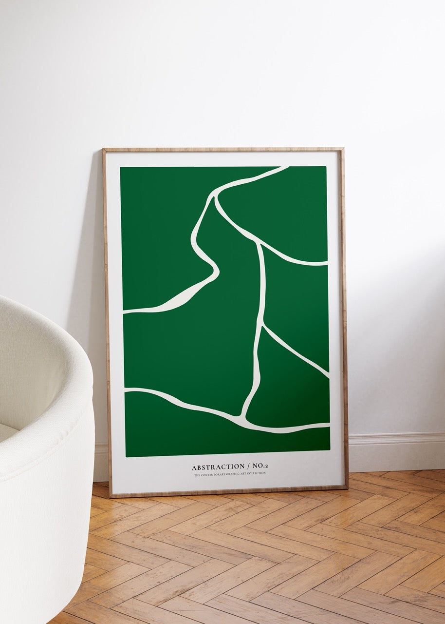Abstract Green No.1 Unframed Poster