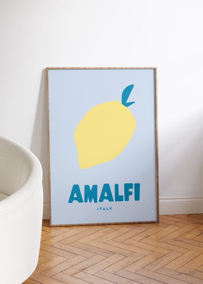 Amalfi Italy Illustration Unframed Poster
