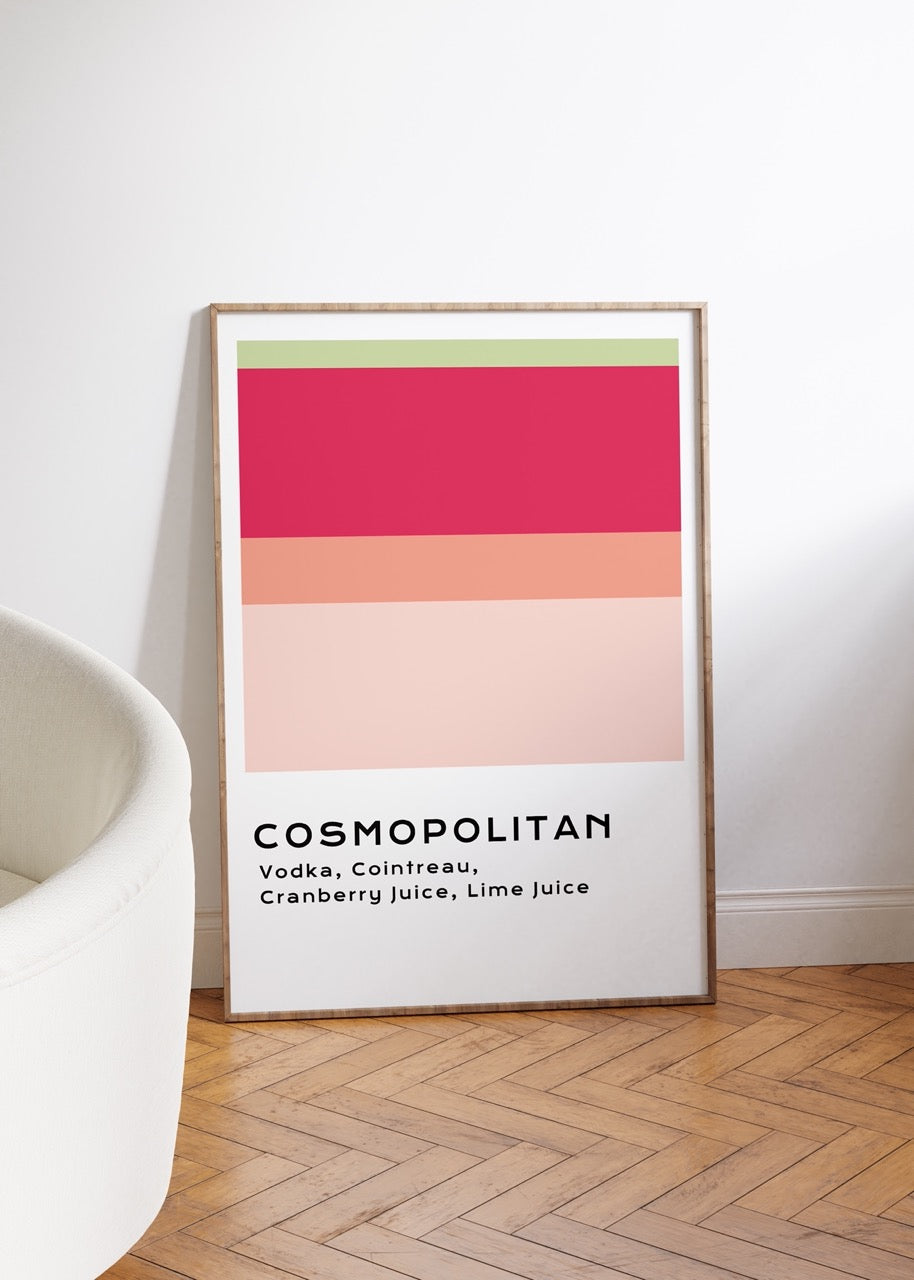 Cosmopolitan Kokteyl Çerçevesiz Poster