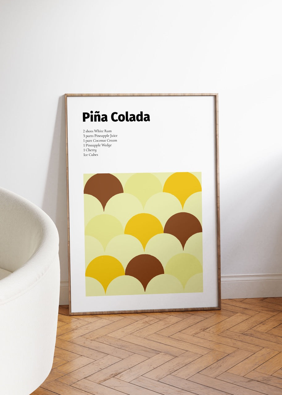 Pina Colada Çerçevesiz Poster