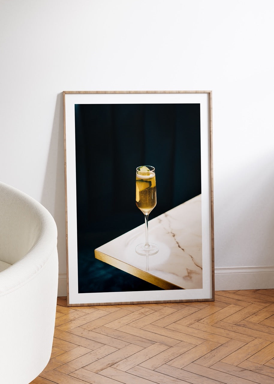 Champagne Fotoğraf Çerçevesiz Poster