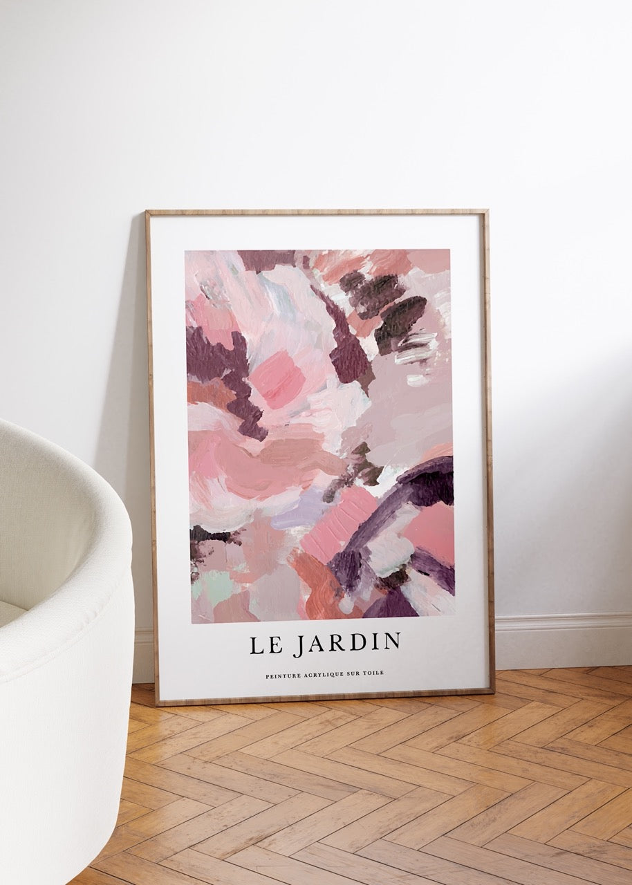 Le Jardin Pink No.2 Unframed Poster