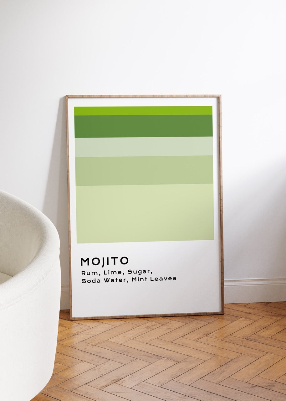 Mojito Cocktail Unframed Poster