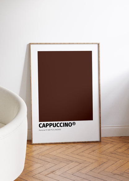 Cappuccino Pantone Çerçevesiz Poster