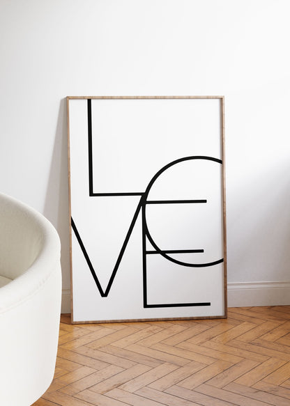 Love, Home, Together Çerçevesiz Poster Seti
