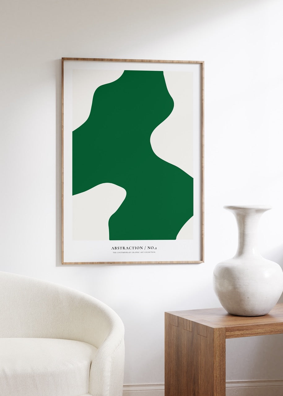 Abstract Green No.2 Unframed Poster