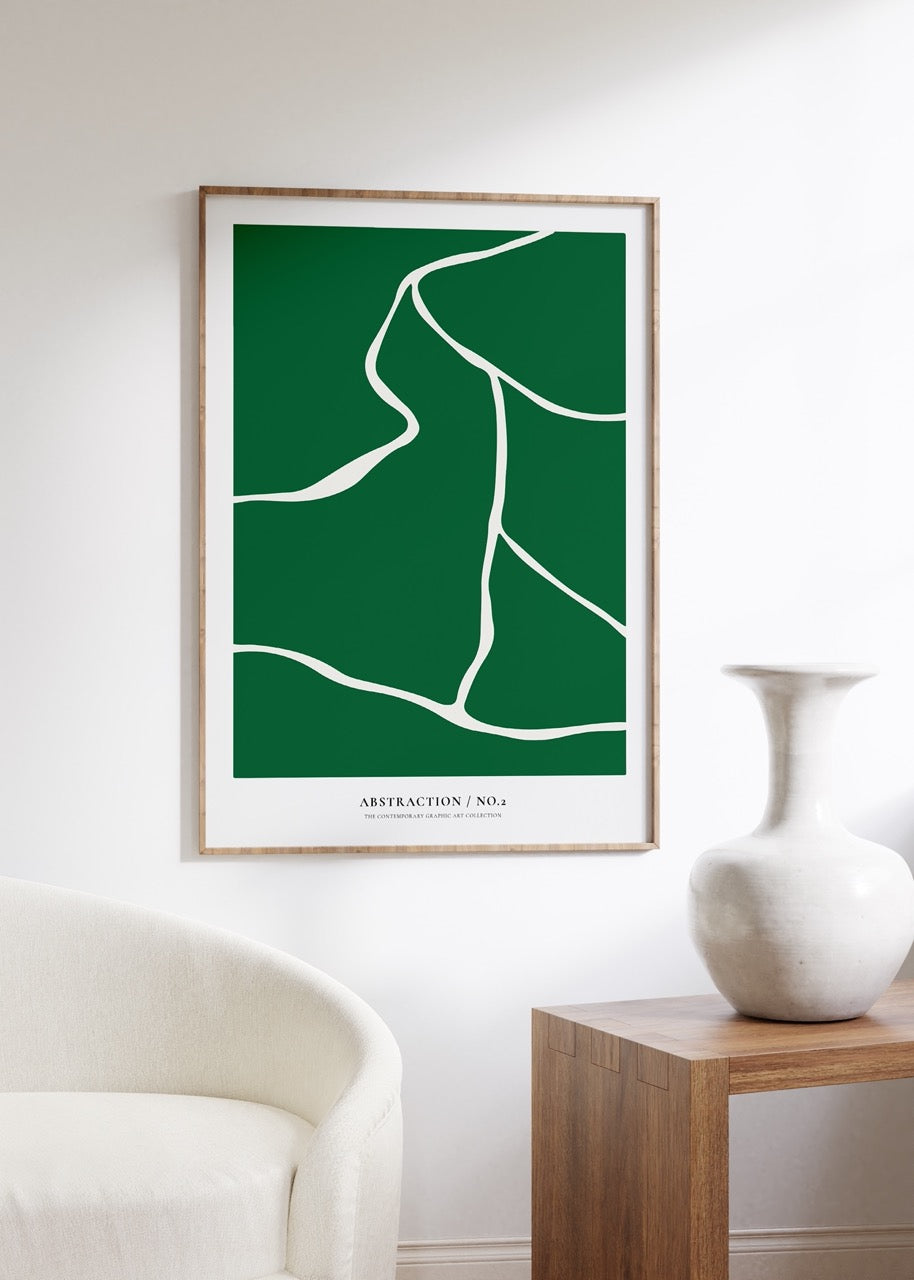 Abstract Green No.1 Unframed Poster