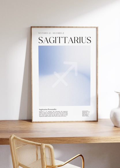 Sagittarius No.2 Astrological Sign Çerçevesiz Poster