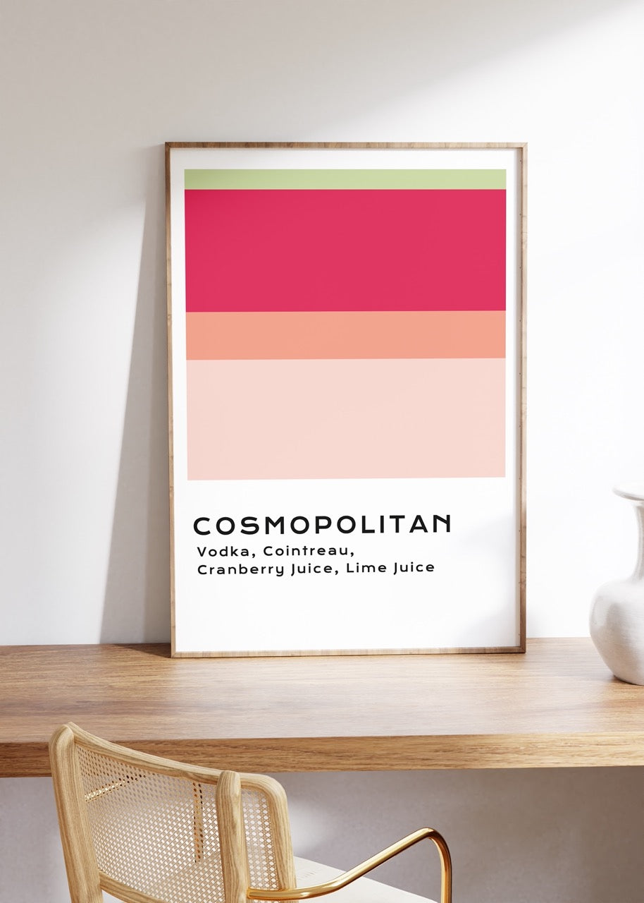 Cosmopolitan Cocktail Unframed Poster