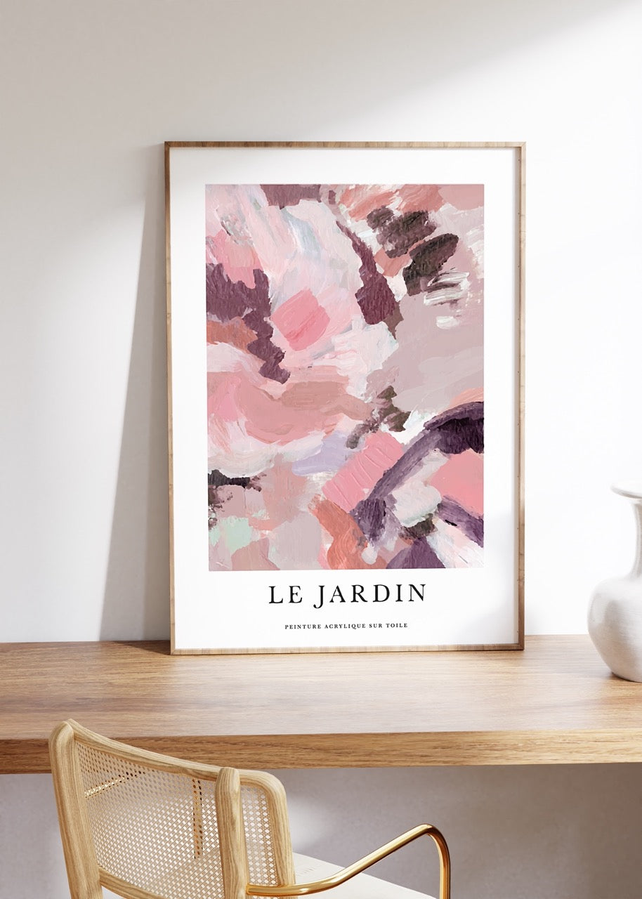 Le Jardin Pink No.2 Unframed Poster