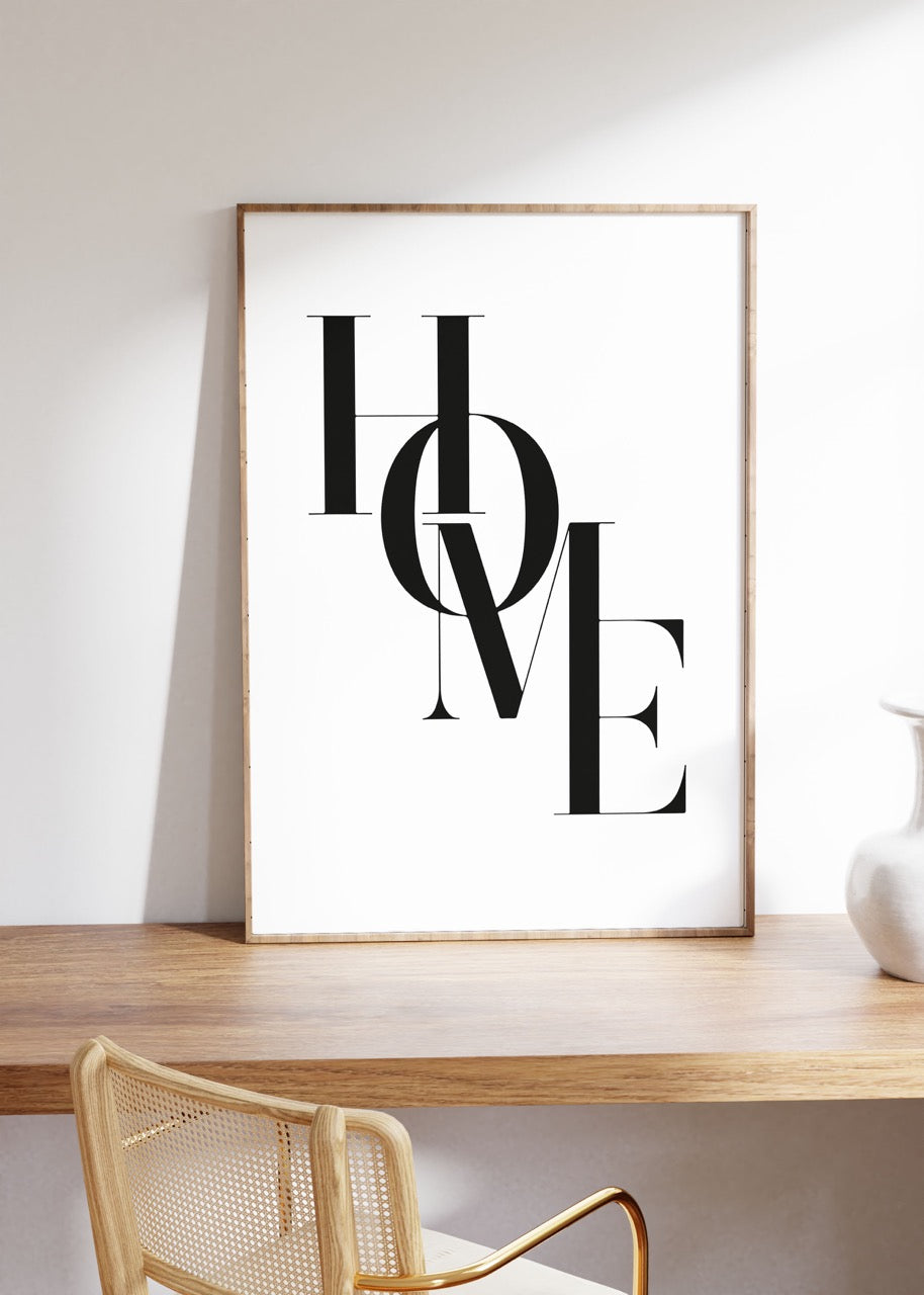 Home Çerçevesiz Poster