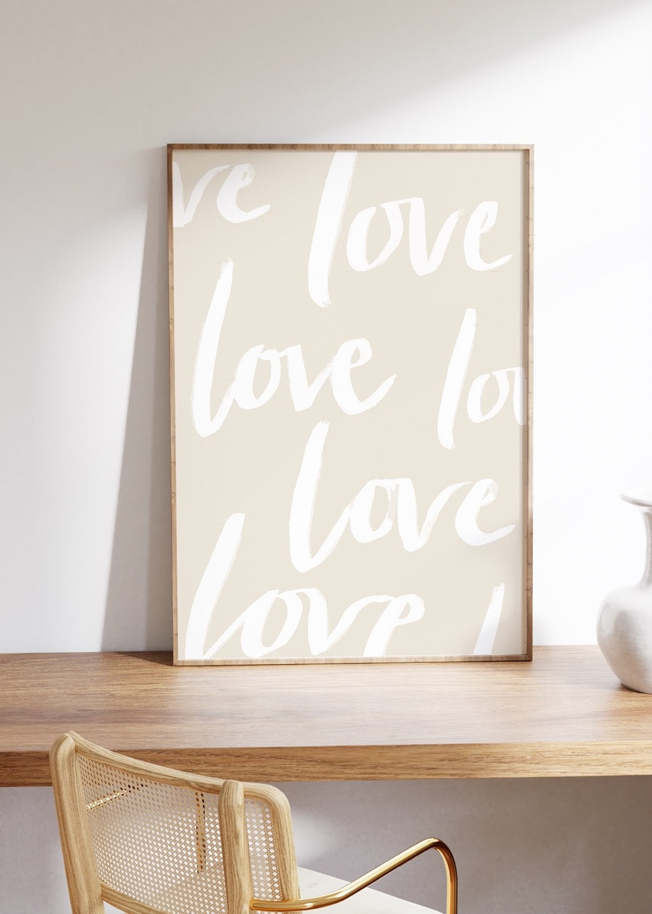 Love Love Love Unframed Poster