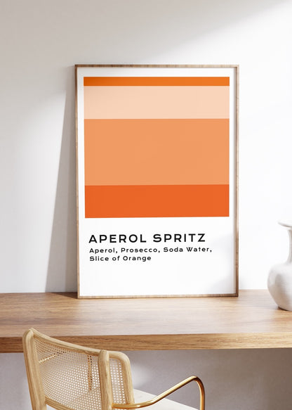 Aperol Spritz Kokteyl Çerçevesiz Poster
