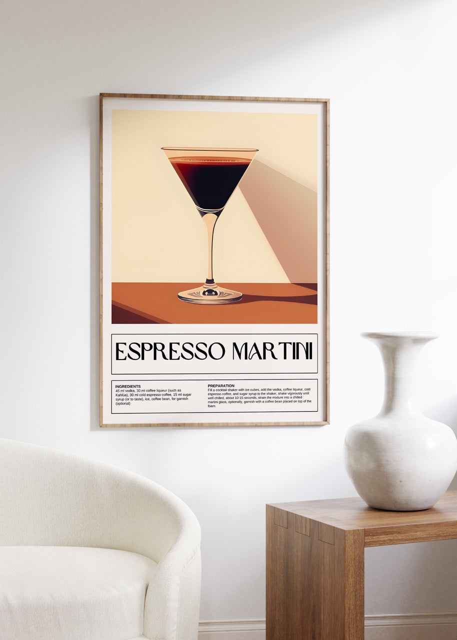 Cocktail Espresso Martini Unframed Poster