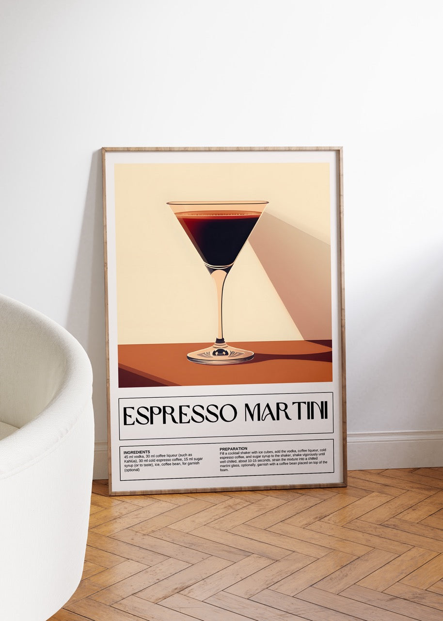 Cocktail Espresso Martini Unframed Poster