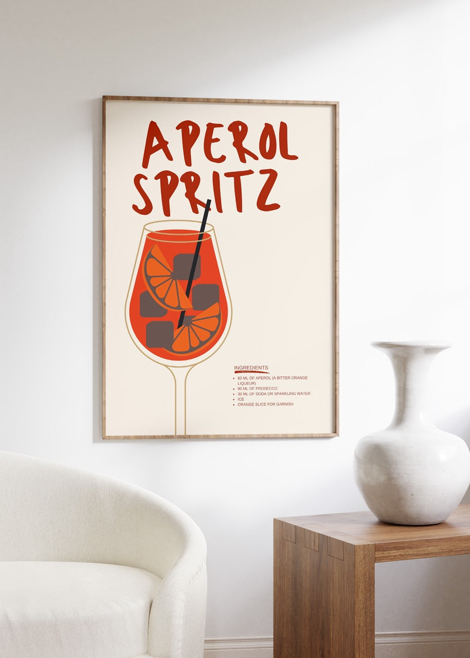 Aperol Spritz Çerçevesiz Poster