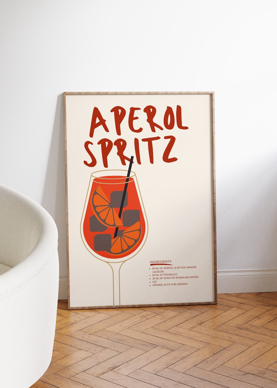 Aperol Spritz Çerçevesiz Poster