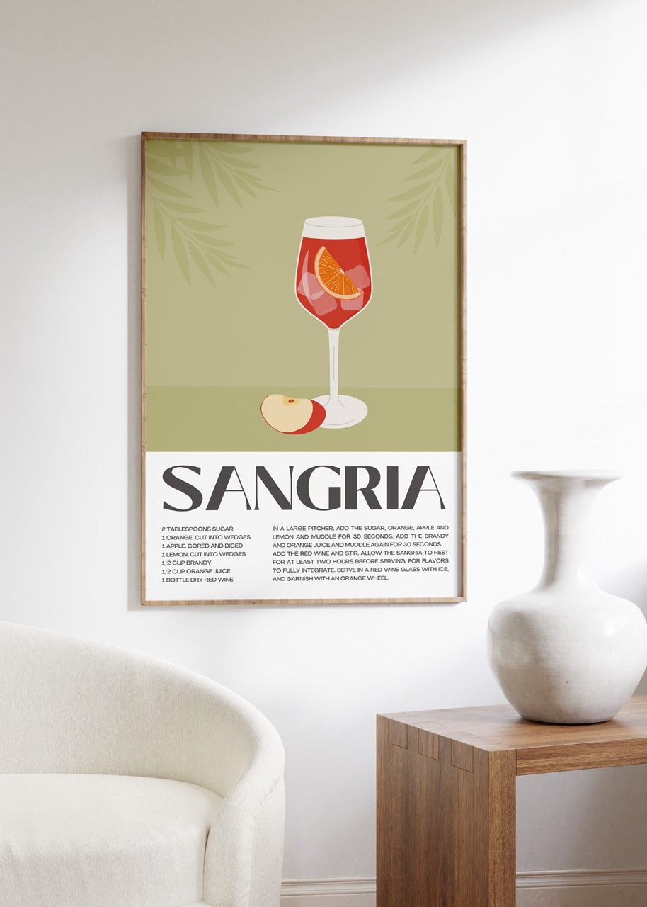 Sangria Çerçevesiz Poster