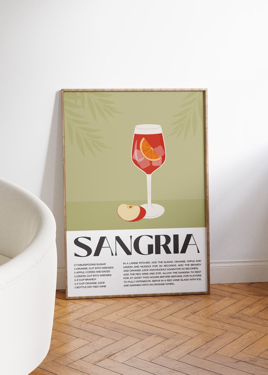 Sangria Çerçevesiz Poster