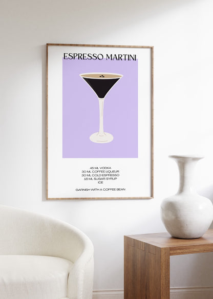 Cocktail Espresso Martini Unframed Poster