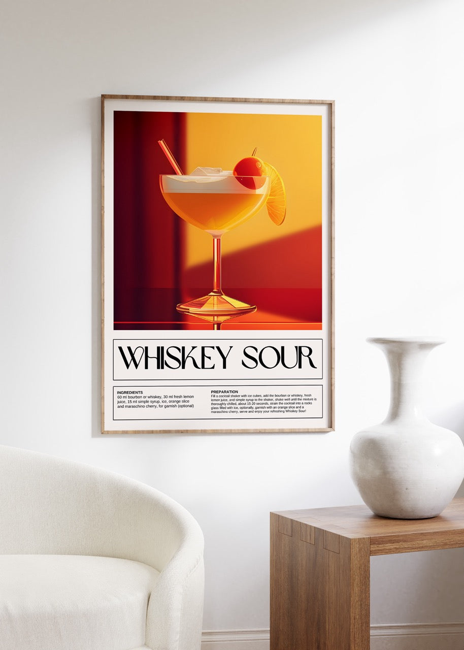 Whiskey Sour Çerçevesiz Poster