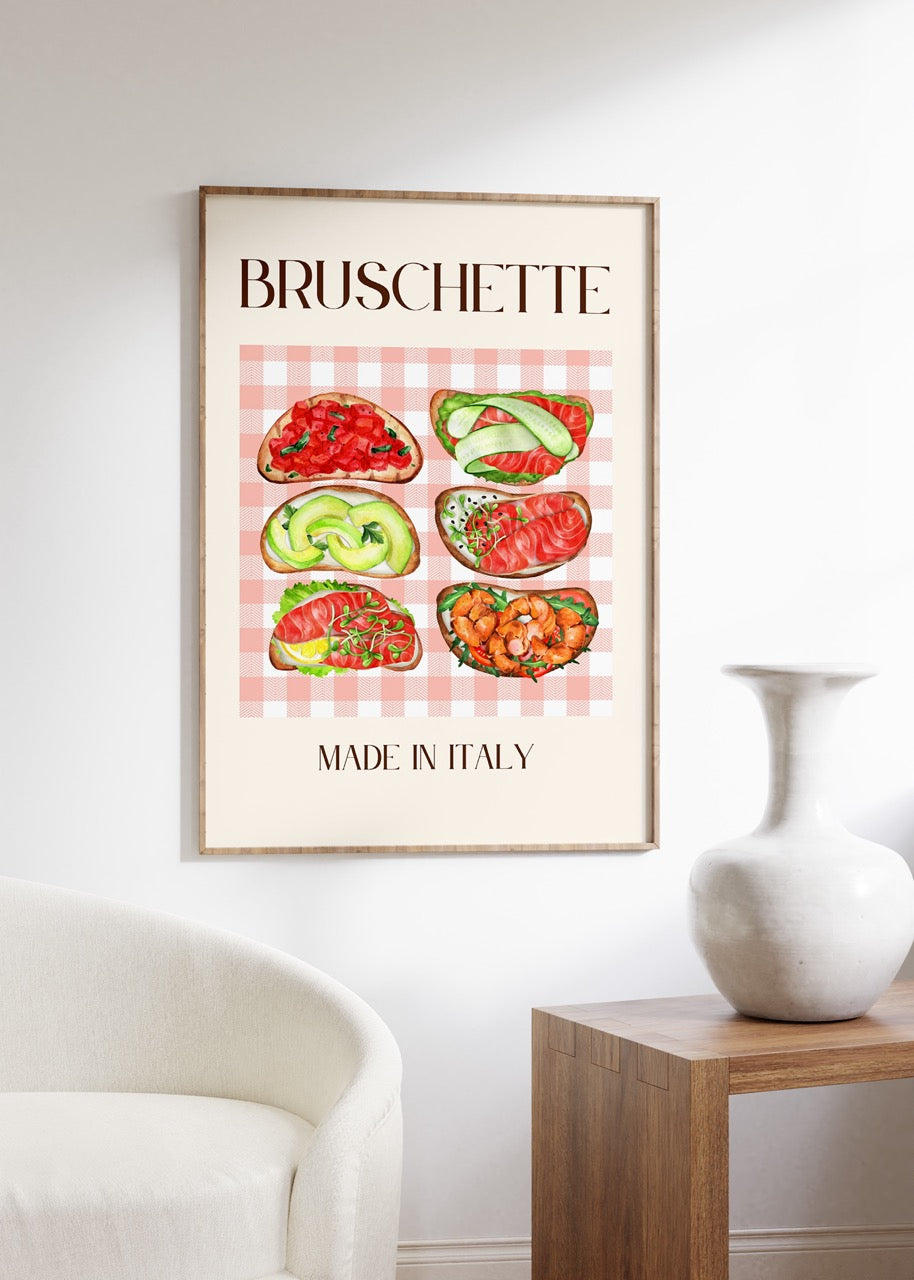 Bruschette Çerçevesiz Poster