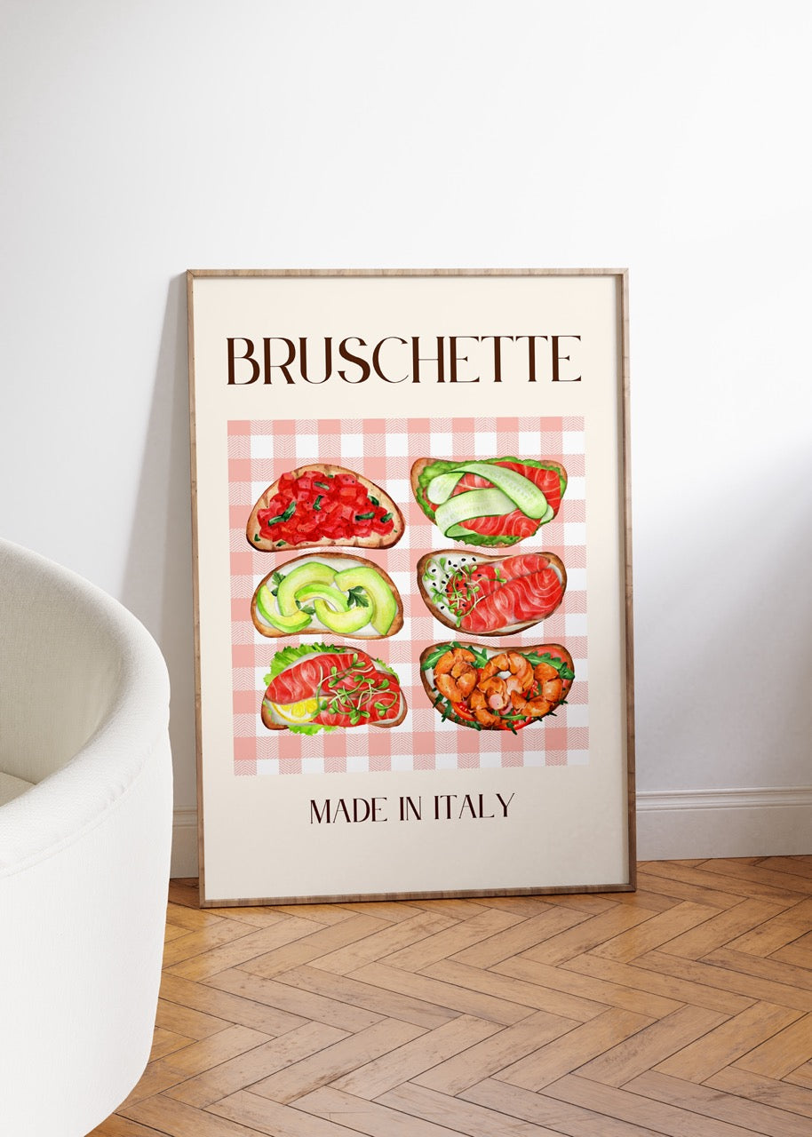 Bruschette Çerçevesiz Poster