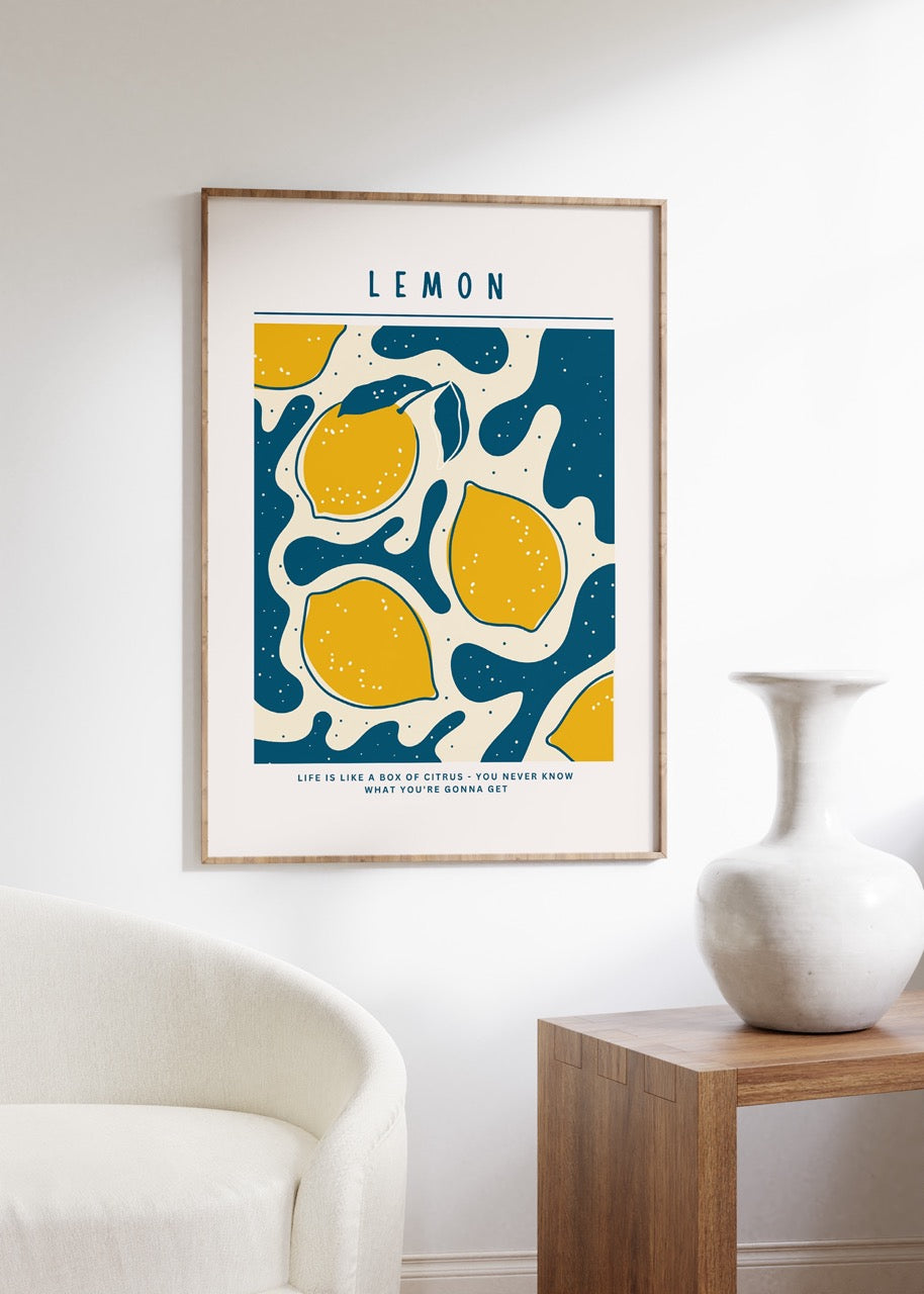 Lemon Çerçevesiz Poster