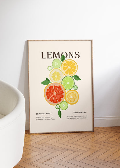 Lemons No.2 Çerçevesiz Poster