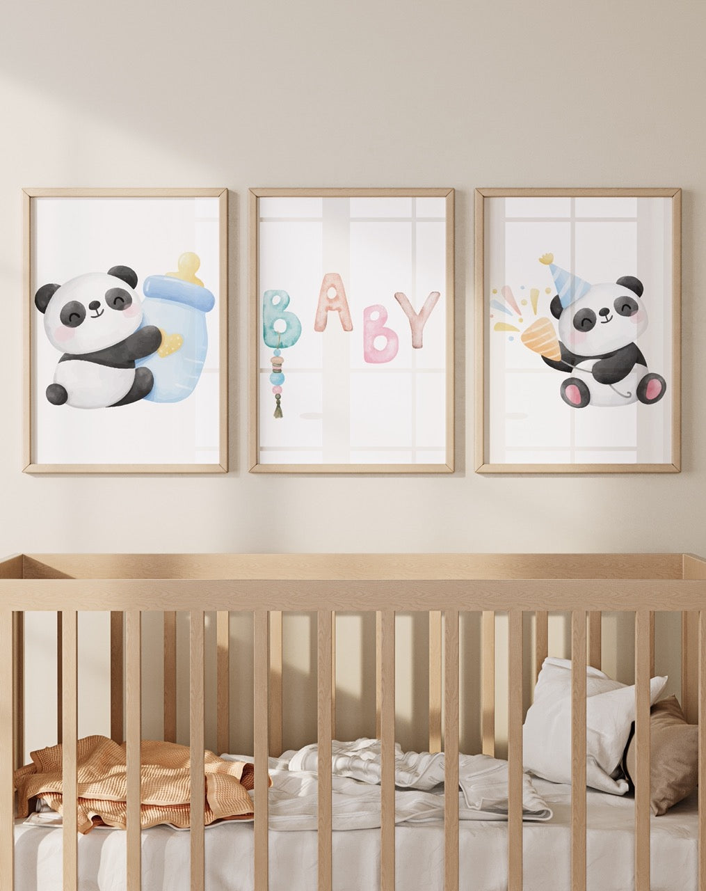 Panda Temalı Çocuk ve Bebek Odası 3&