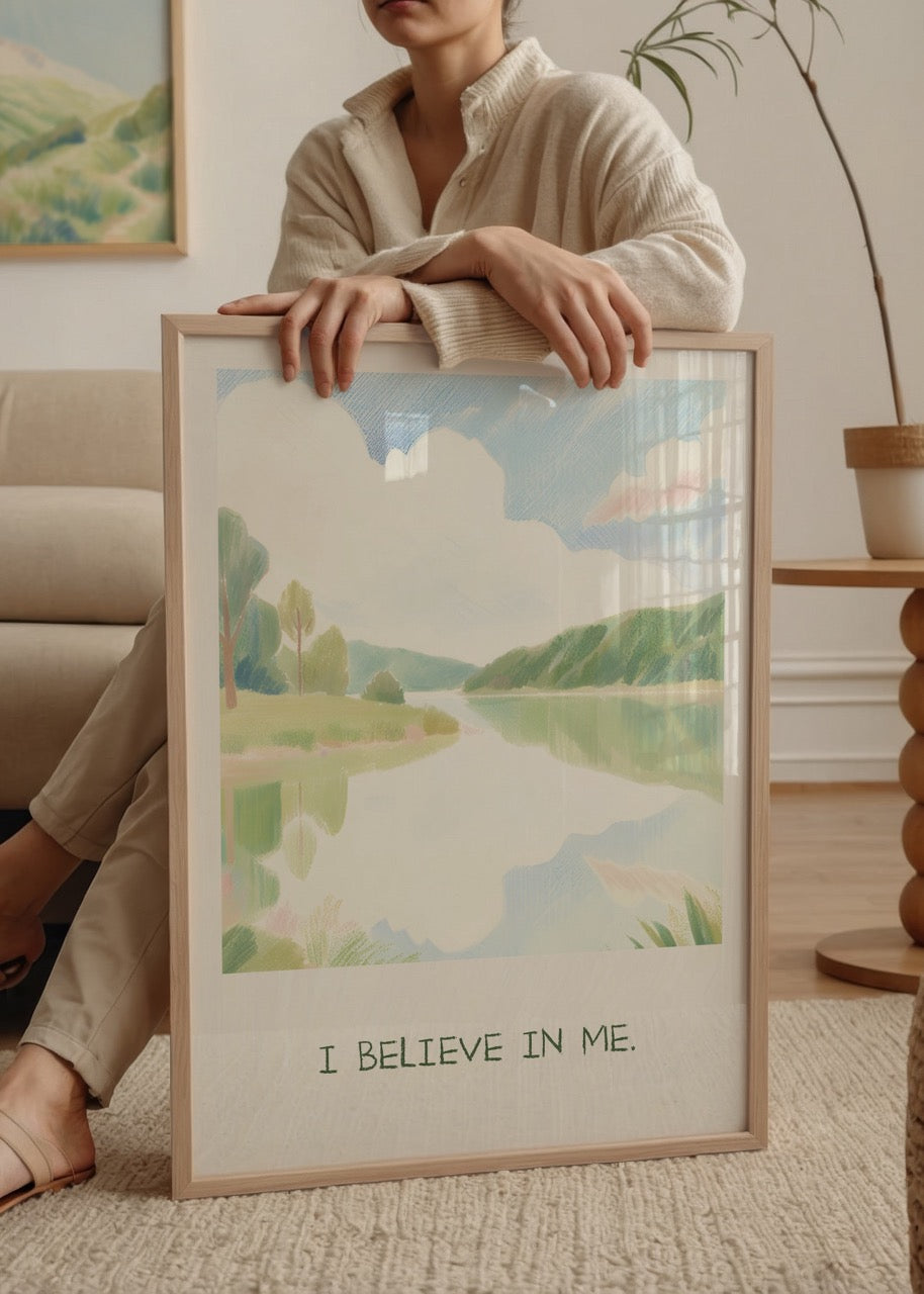 Hiwell x Yaris Note I Believe In Me Çerçevesiz Poster