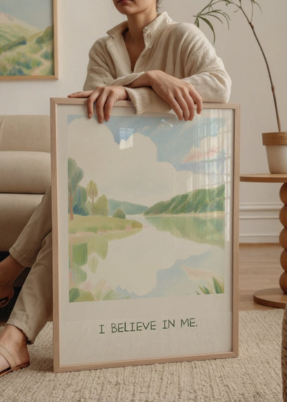 Hiwell x Yaris Note I Believe In Me Çerçevesiz Poster