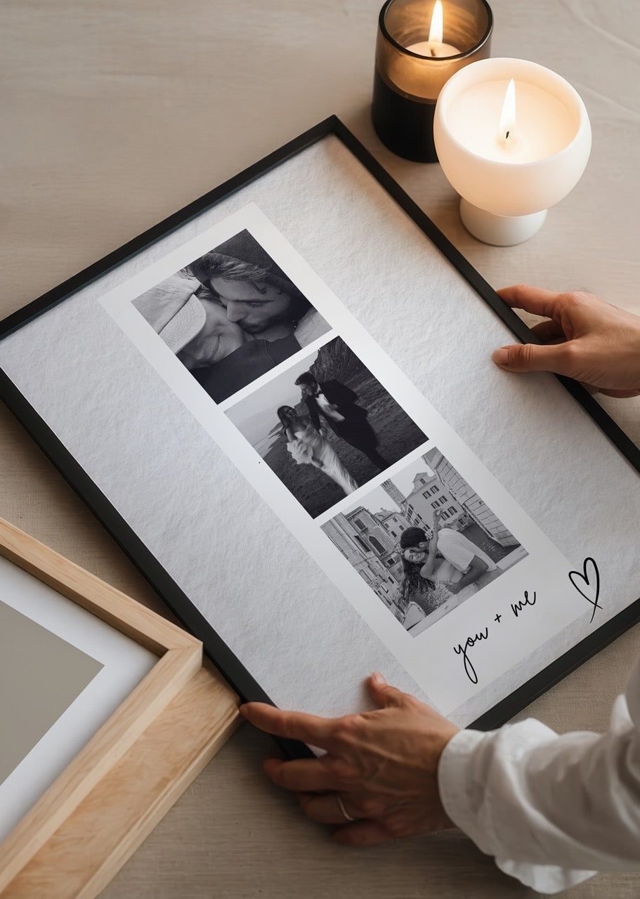 Kişiye Özel You + Me Poster - Özel Tasarım - CUSTOM10