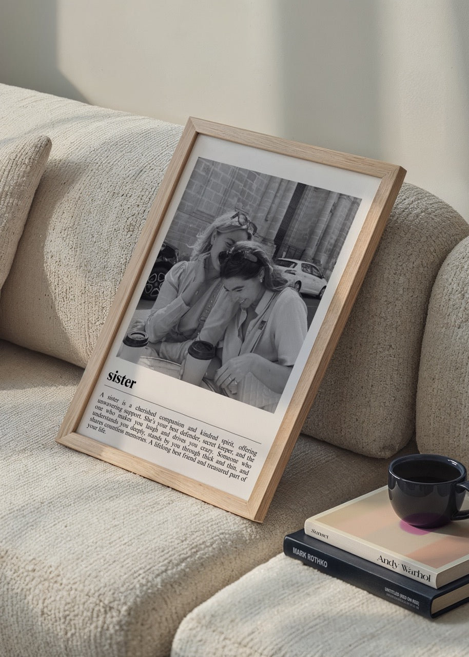 Kişiye Özel Sister Çerçevesiz Poster - Özel Tasarım - CUSTOM4