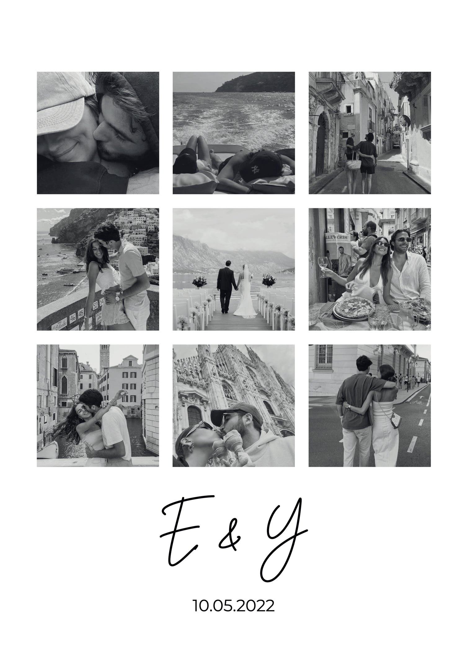 Kişiye Özel Fotoğraf Kolaj Çerçevesiz Poster - Özel Tasarım - CUSTOM1