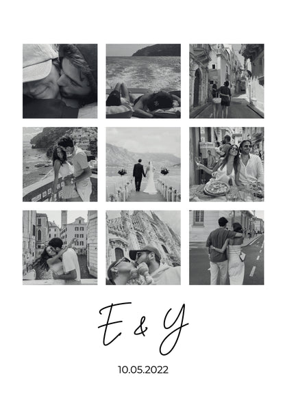 Kişiye Özel Fotoğraf Kolaj Çerçevesiz Poster - Özel Tasarım - CUSTOM1