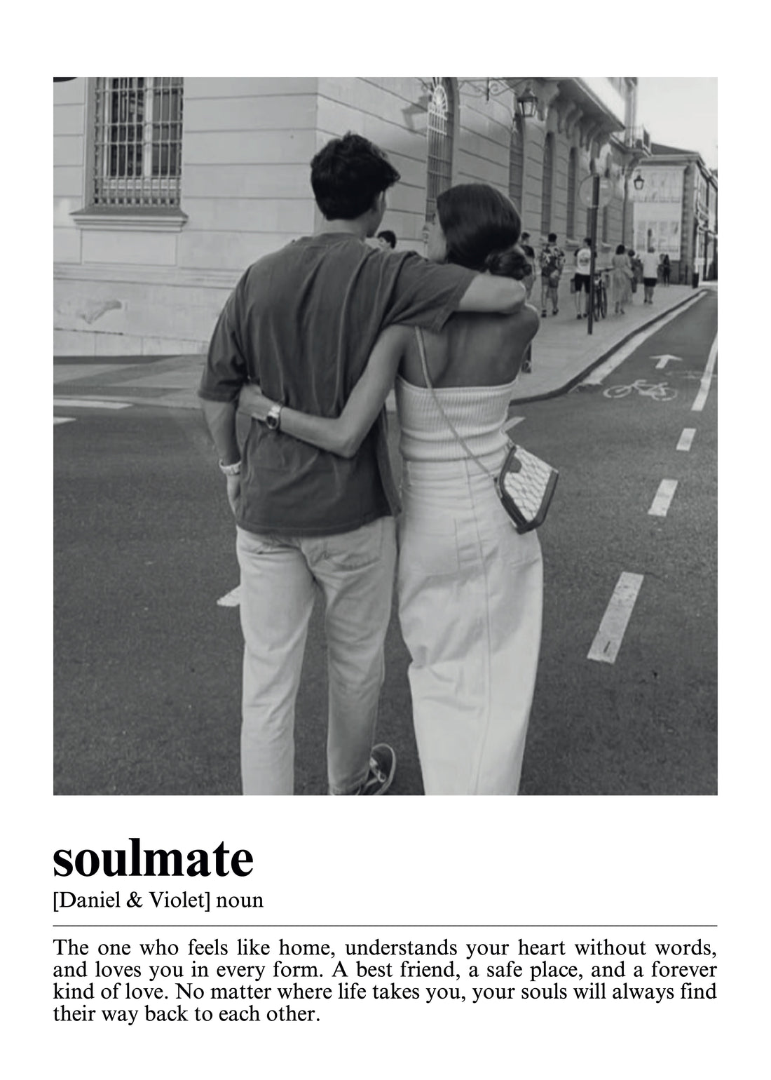 Kişiye Özel Soulmate Çerçevesiz Poster - Özel Tasarım - CUSTOM3
