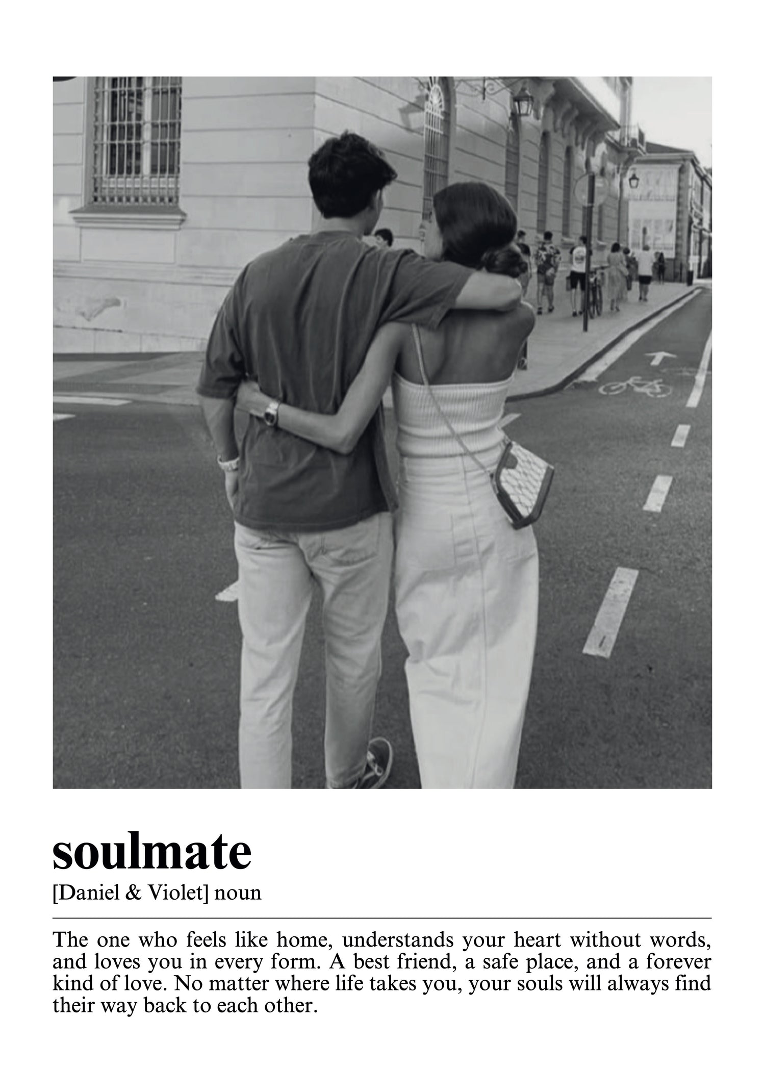 Kişiye Özel Soulmate Çerçevesiz Poster - Özel Tasarım - CUSTOM3